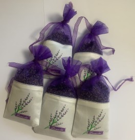 Lavendelsäckchen  ca. 10g    handverarbeiteter natürlicher Lavendel im Organzabeutel